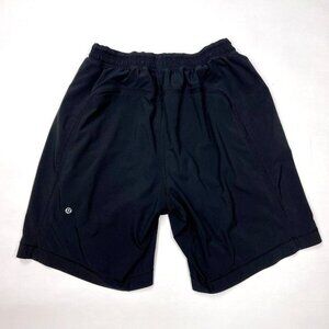 Lululemon Pace Breaker Short 8.5" Pockets Stretch Swift Elastic waist Black Mens